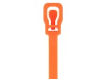 Picture of EveryTie 6 Inch Fluorescent Orange Reusable Tie - 100 Pack