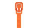 Picture of  ProTie 32 Inch Fluorescent Orange Reusable Tie - 10 Pack