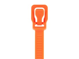 Picture of  ProTie 32 Inch Fluorescent Orange Reusable Tie - 10 Pack