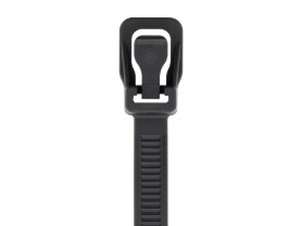 Picture of WorkTie 8 Inch Black Reusable Tie - 100 Pack