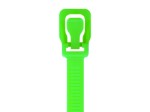 Picture of WorkTie 8 Inch Fluorescent Green Reusable Tie - 20 Pack