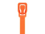 Picture of WorkTie 8 Inch Fluorescent Orange Reusable Tie - 20 Pack