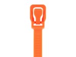 Picture of WorkTie 8 Inch Fluorescent Orange Reusable Tie - 100 Pack