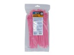 Picture of EveryTie 8 Inch Fluorescent Pink Reusable Tie - 100 Pack