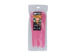 Picture of EveryTie 10 Inch Fluorescent Pink Reusable Tie - 100 Pack