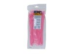 Picture of EveryTie 10 Inch Fluorescent Pink Reusable Tie - 100 Pack