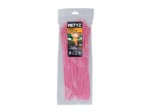 Picture of EveryTie 12 Inch Fluorescent Pink Reusable Tie - 100 Pack