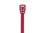 Picture of WorkTie 14 Inch Plenum Cranberry Reusable  Tie - 10 Pack