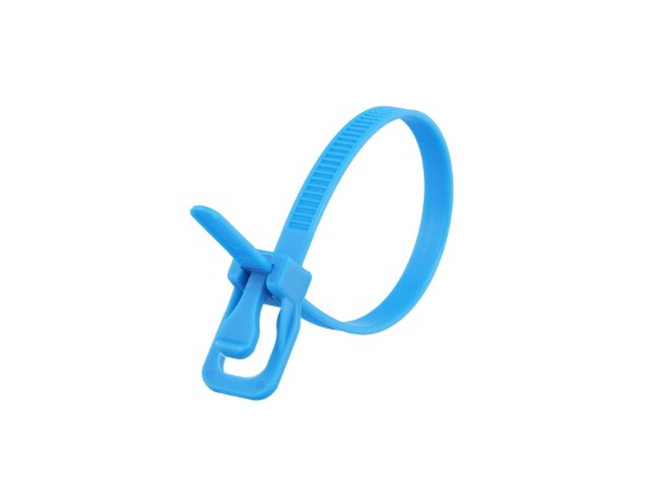 Picture of EveryTie 6 Inch Fluorescent Blue Reusable Tie - 20 Pack