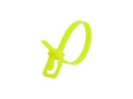 Picture of EveryTie 6 Inch Fluorescent Yellow Reusable Tie - 20 Pack