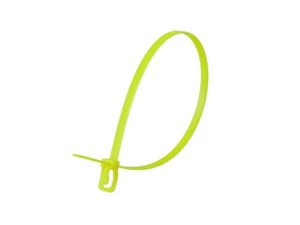 Picture of EveryTie 14 Inch  Fluorescent Yellow Reusable  Tie -20 Pack