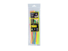 Picture of PJD x RETYZ® 6", 8", 10" Fluorescent Cable Tie Combo – 30 Pack (UV Reactive, Mixed Strength)