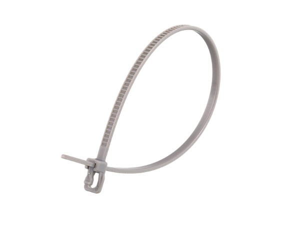 Picture of VersaTie 6 Inch Gray Reusable Tie - 100 Pack