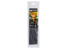 Picture of RETYZ® VersaTie™ 6" + EveryTie™ 8" & 10" Reusable Cable Tie Variety Pack – 30 Pack (Black, Mixed Strength)