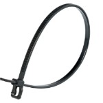 Picture of VersaTie 6 Inch Black Reusable Tie - 100 Pack