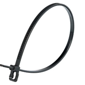 Picture of VersaTie 6 Inch Black Reusable Tie - 100 Pack