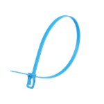 Picture of EveryTie 14 Inch Fluorescent Blue Reusable  Tie -100 Pack