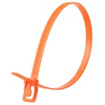 Picture of WorkTie 24 Inch Fluorescent Orange Reusable  Tie - 10 Pack