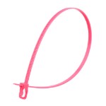 Picture of EveryTie 16 Inch Fluorescent Pink Reusable  Tie - 100 Pack