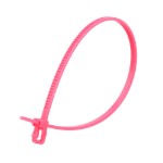 Picture of VersaTie 6 Inch Fluorescent Pink Reusable Tie - 100 Pack