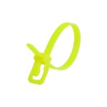 Picture of EveryTie 6 Inch Fluorescent Yellow Reusable Tie - 20 Pack