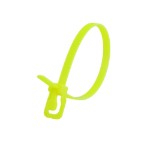 Picture of EveryTie 8 Inch Fluorescent Yellow Reusable Tie- 100 Pack