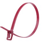 Picture of WorkTie 24 Inch Plenum Cranberry Reusable Tie - 100 Pack
