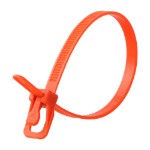 Picture of EveryTie 12 Inch Orange Reusable Tie - 100 Pack