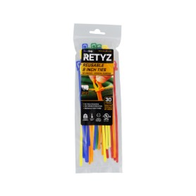 Picture of 8 Inch 5-Color Variety Pack Reusable  Tie - 30 Pack