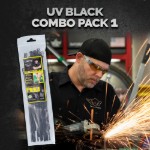 Picture of PJD x RETYZ® EveryTie™ 8", 10", 12" Reusable Cable Tie Combo - 30 Pack (Black, 50 lb)