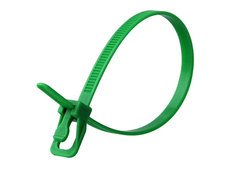 Picture of RETYZ EveryTie 8 Inch Green Releasable Tie - 100 Pack