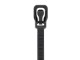 Picture of RETYZ EveryTie 10 Inch UV Black Releasable Tie - 100 Pack