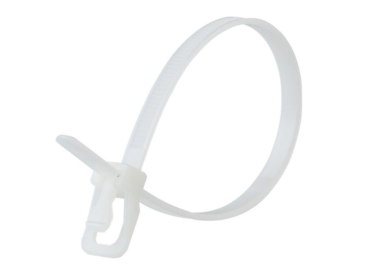 Picture of RETYZ EveryTie 10 Inch White Releasable Tie - 100 Pack