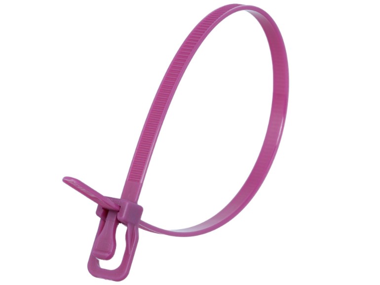 Picture of RETYZ EveryTie 8 Inch Purple Releasable Tie - 100 Pack