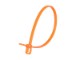 Picture of RETYZ VersaTie 6 Inch Fluorescent Orange Releasable Tie - 100 Pack