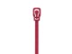 Picture of 10 Inch 50 Lbs Plenum Cranberry Releasable/Reusable Cable Tie - 20 Pack