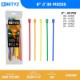 Picture of 8 Inch 5-Color Variety Pack Releasable/Reusable Cable Tie - 30 Pack