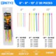 Picture of 6 Inch Mini, 8 Inch, and 10 Inch 5-Color Neon Variety Pack Releasable/Reusable Cable Tie - 30 Pack