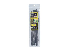 Picture of PJD x RETYZ® EveryTie™ 8", 10", 12" Reusable Cable Tie Combo – 30 Pack (Black, 50 lb)
